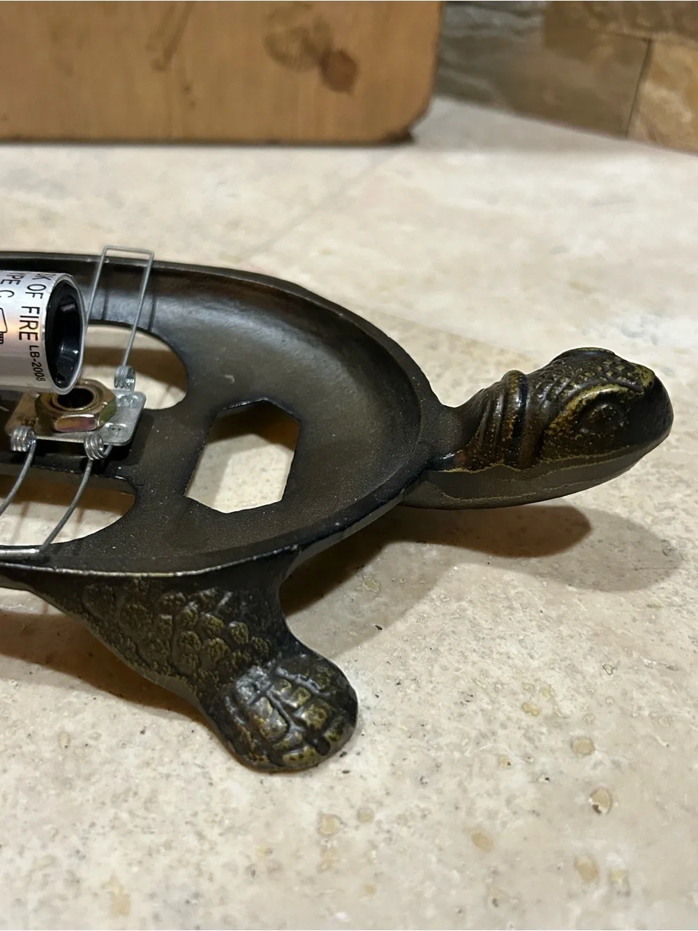 Vintage Tortoise Turtle Lamp Bronze metal BASE ONLY